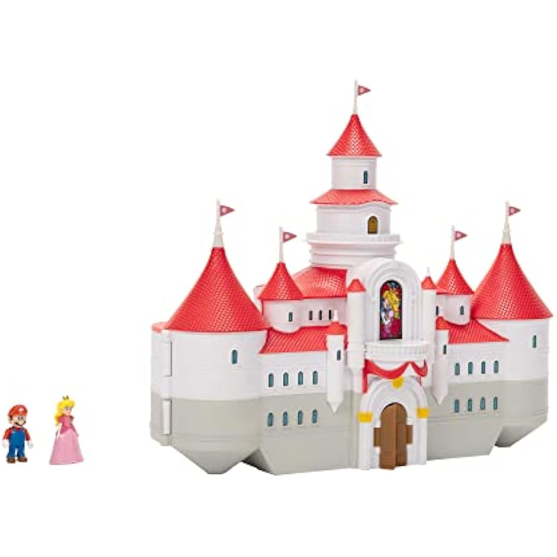 Nintendo Super Mario Movie Mushroom Kingdom Castle Playset with Figures