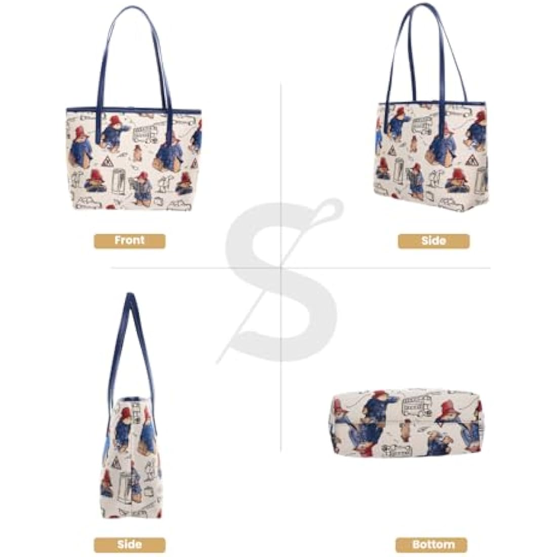 Signare Paddington Bear Tapestry Crossbody Bag and Travel Handbag