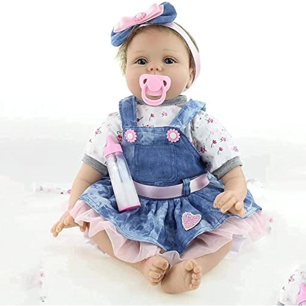 ZIYIUI Reborn Baby Doll | 22-Inch Realistic Soft Silicone Vinyl Toy