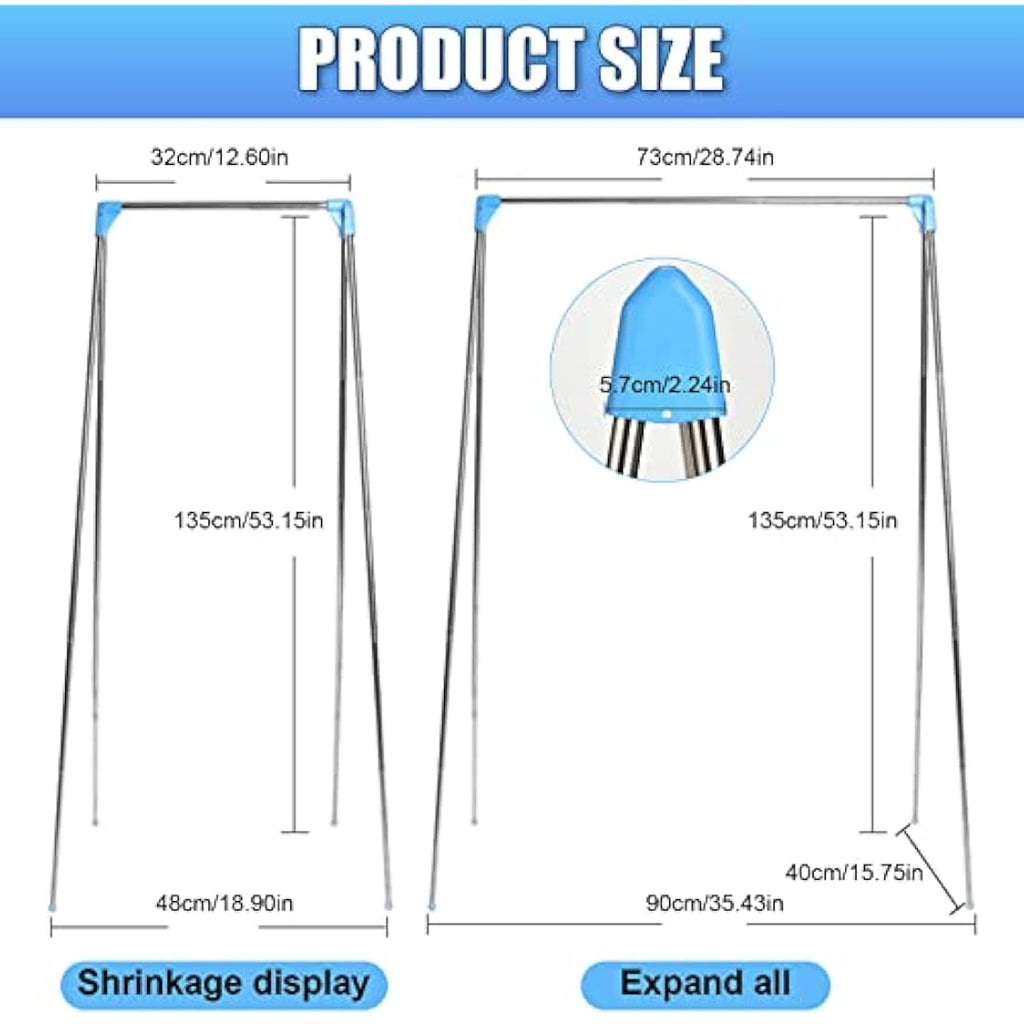 Portable Garment Rack – Retractable Stainless Steel Drying Rack