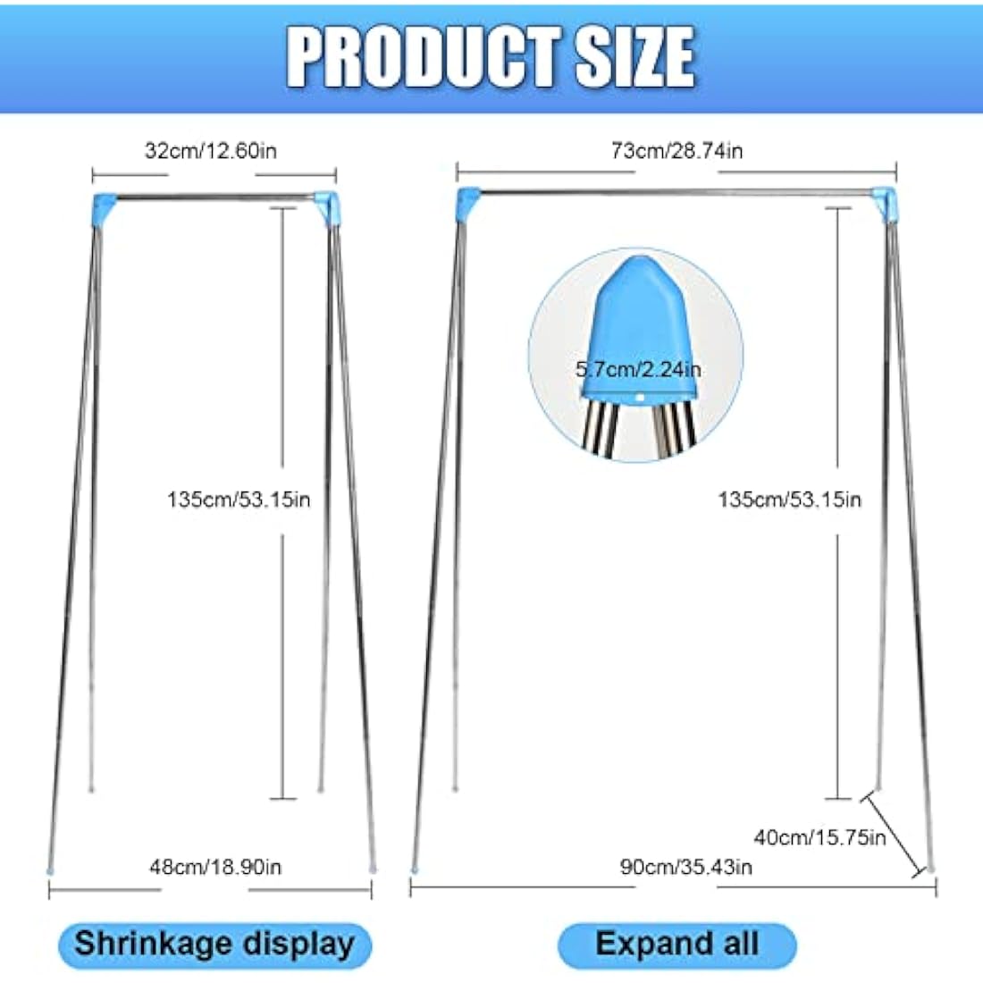 Portable Garment Rack – Retractable Stainless Steel Drying Rack