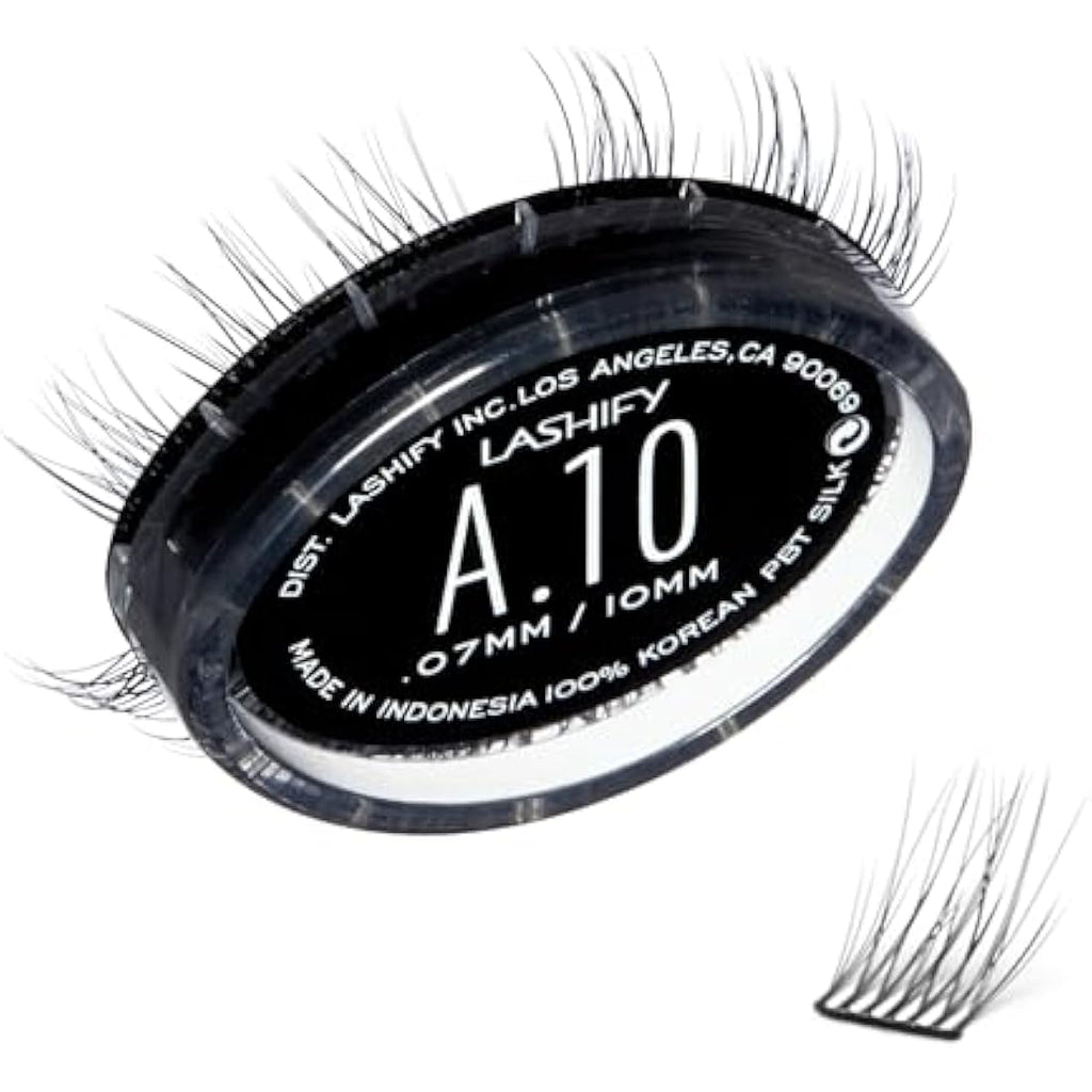 Lashify Amplify 10mm Gossamer DIY Eyelash Extensions - Black Silk