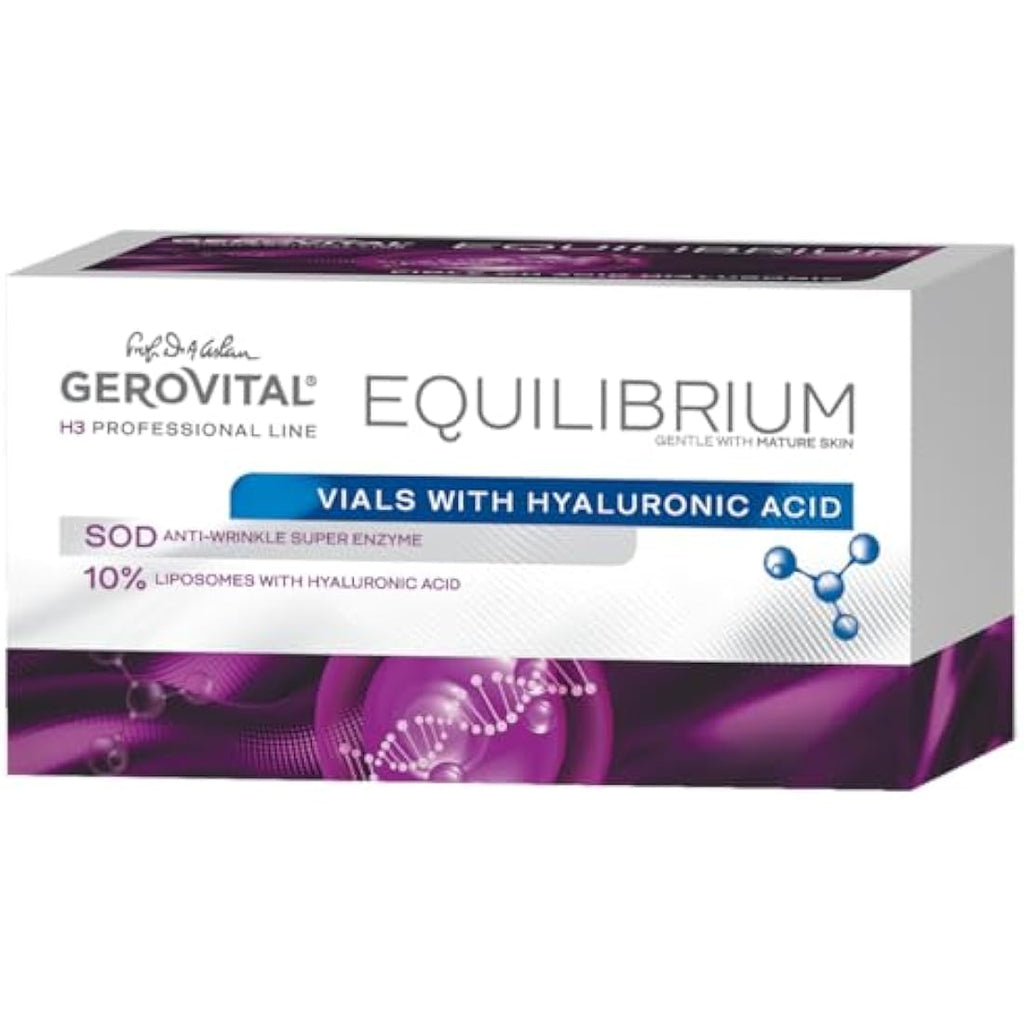Gerovital H3 Equilibrium 10% Hyaluronic Acid Serum Vials - 20 x 2ml