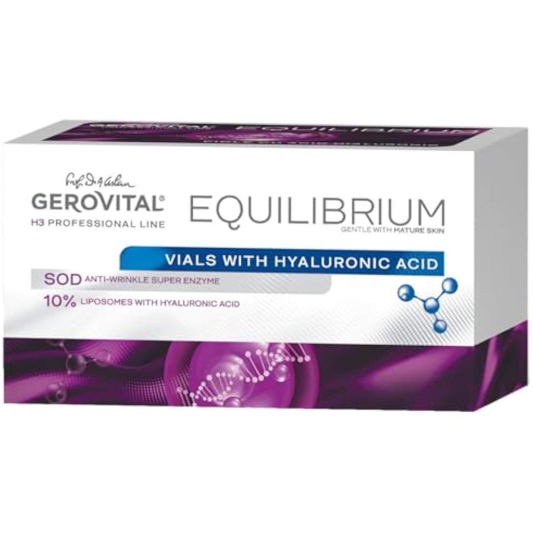 Gerovital H3 Equilibrium 10% Hyaluronic Acid Serum Vials - 20 x 2ml