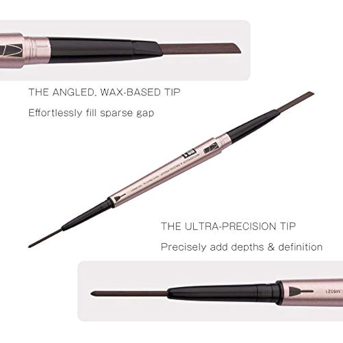 HeyBeauty Waterproof Eyebrow Pencil with Brow Brush – Light Coffee