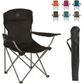 Highlander Camping Chair – Lightweight Folding Steel Chair with Cup Holder