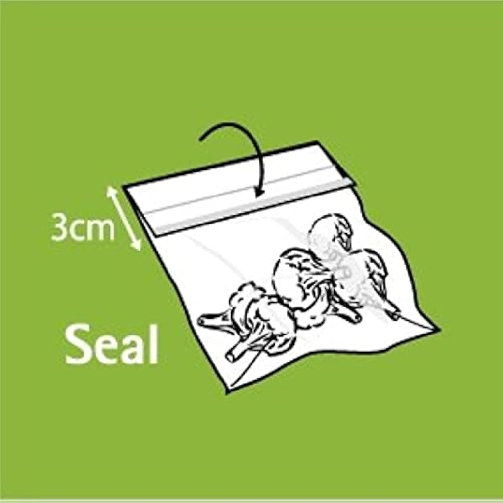 Quickasteam Microwave Steam Cooking Bags - Medium Size 30 Pack