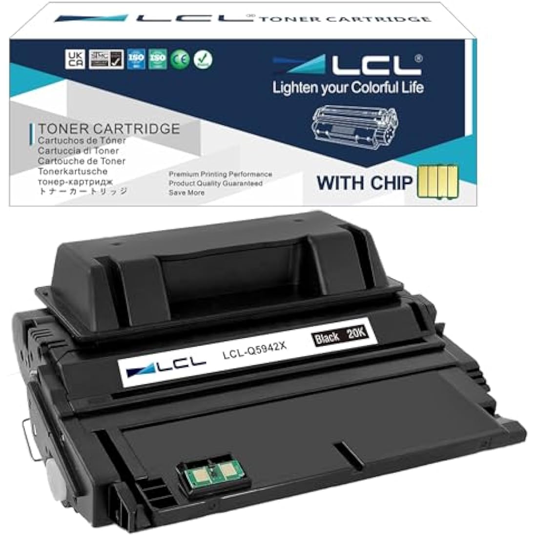 LCL 42X Q5942X High Yield Black Toner Cartridge for HP LaserJet 4250 4350