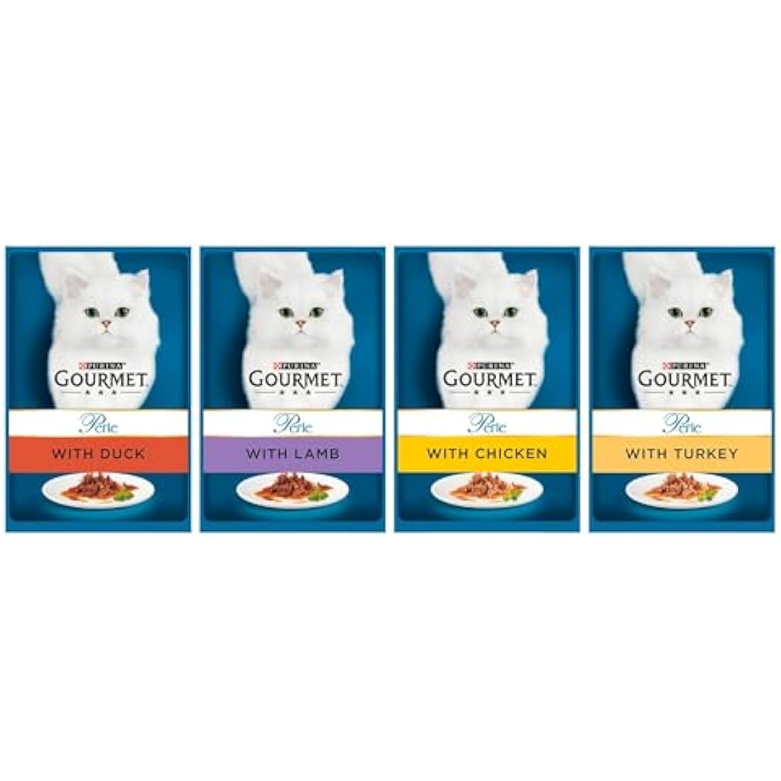 Gourmet Perle Chef's Collection Wet Cat Food - 96 x 85g Pouches
