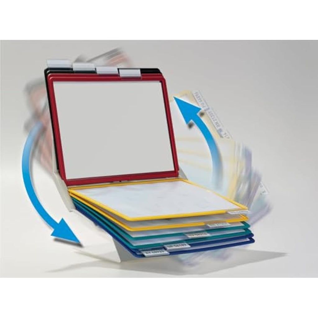 Durable VARIO PRO A4 Display Panel Desk Unit - 10 Assorted Panels