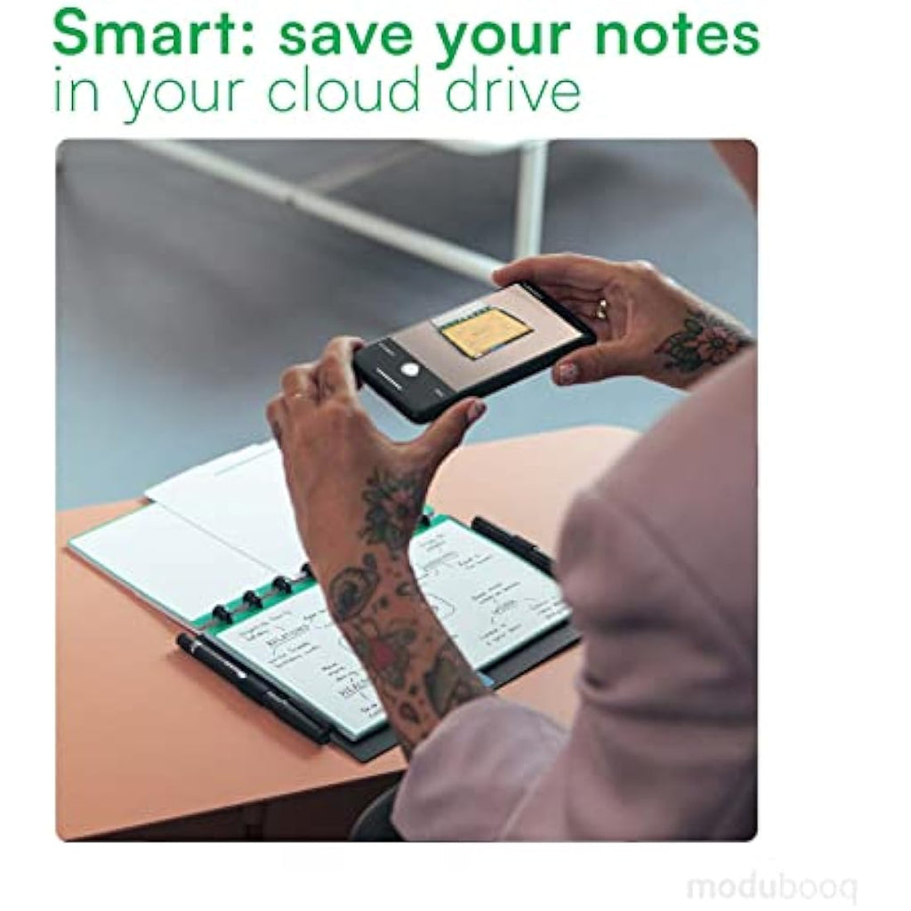 MODUBOOQ A5 Modular Reusable Smart Notebook – Erasable Discbound