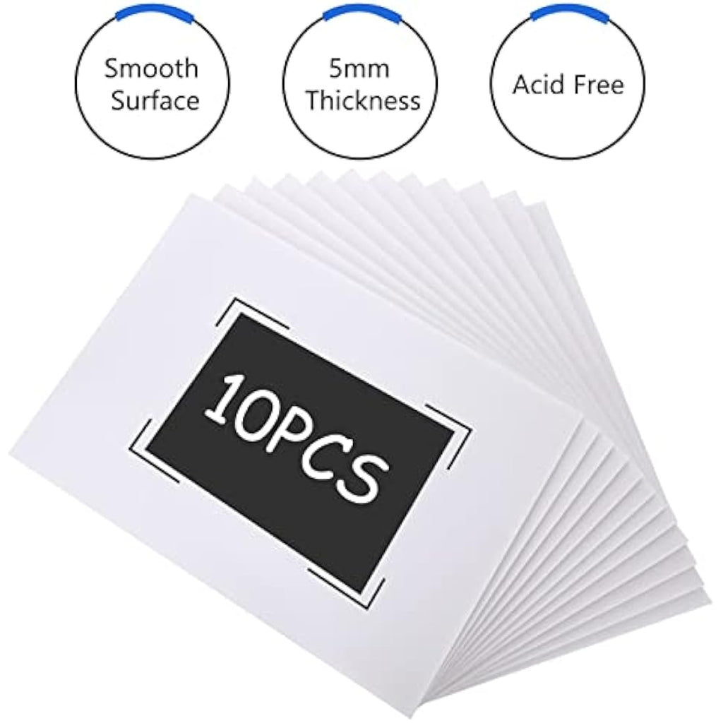 ASelected A3 White Foam Board - 5mm Thick Polystyrene Sheets (10 Pack)