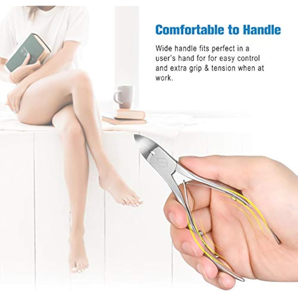 FERYES Heavy Duty Toenail Clippers | Stainless Steel for Thick Nails