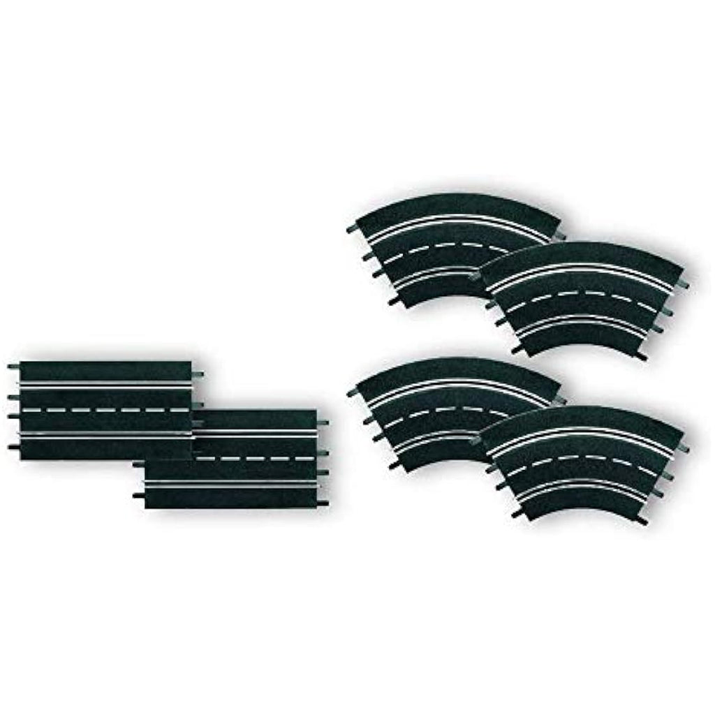 Carrera Evolution Track Extension Set – 2 Straights & 4 Curves 1/30°