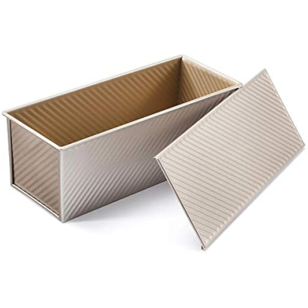 Monfish Pullman Loaf Pan with Lid – Non-Stick 1000g Large Bread Tin