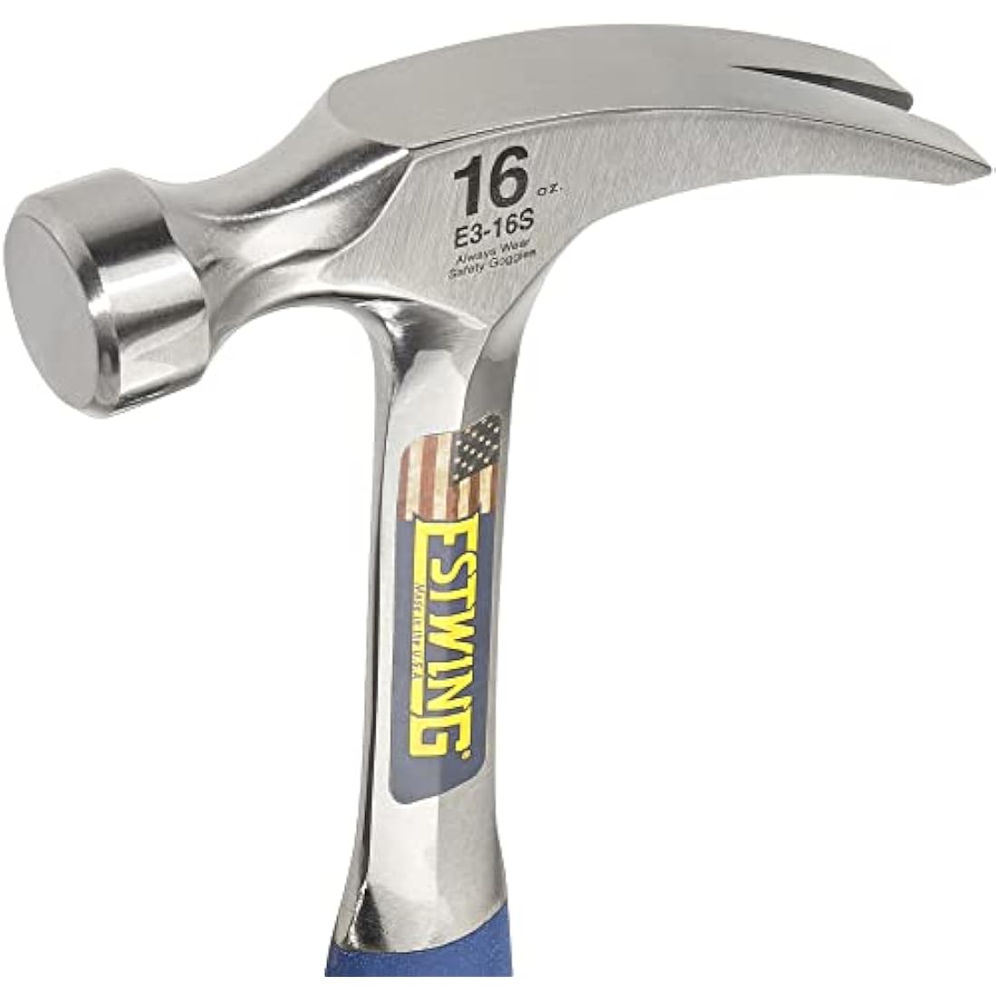 Estwing 16oz Straight Claw Flooring Hammer – Vinyl Grip Steel Tool