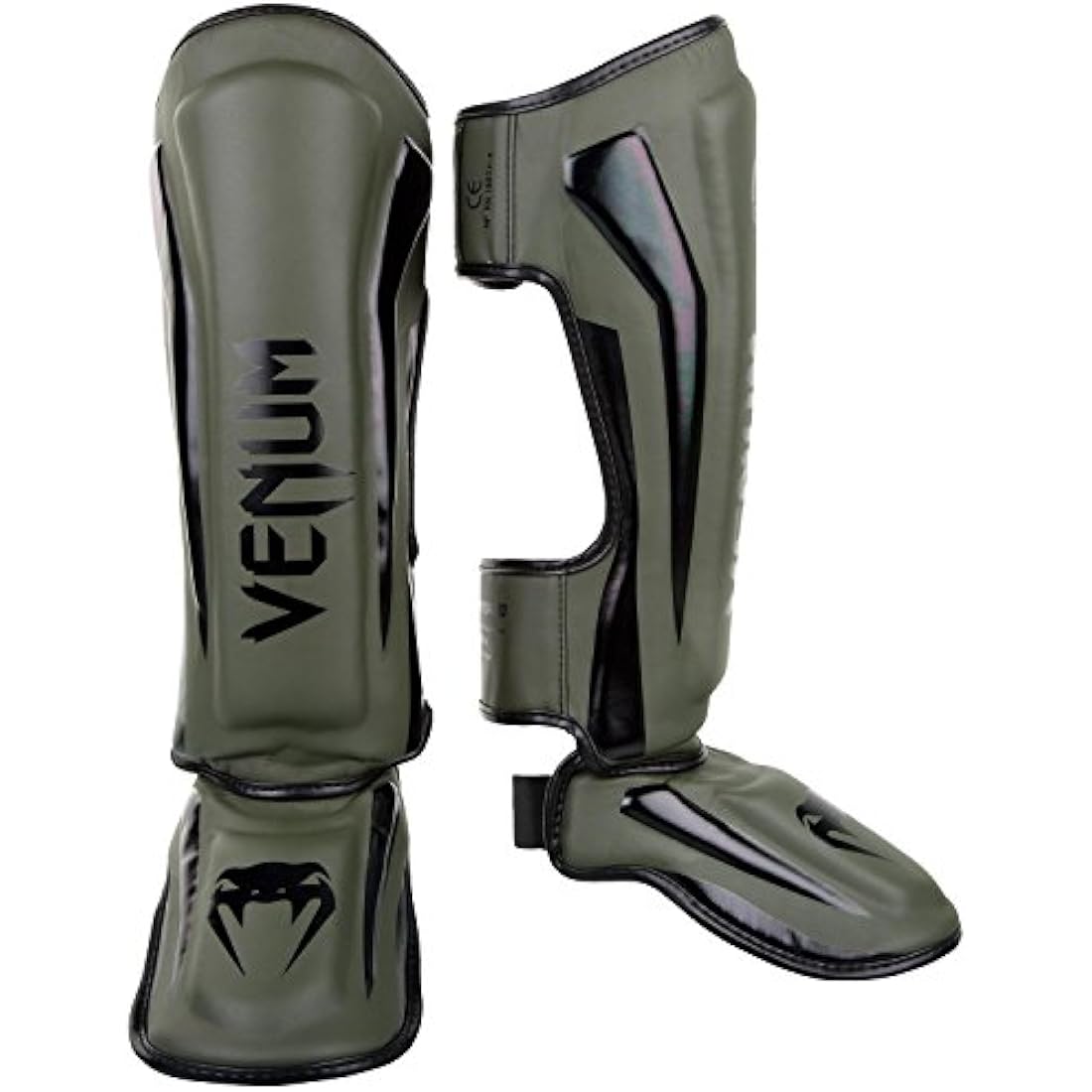 Venum Elite Shin Guards – Premium Faux Leather MMA & Muay Thai Gear