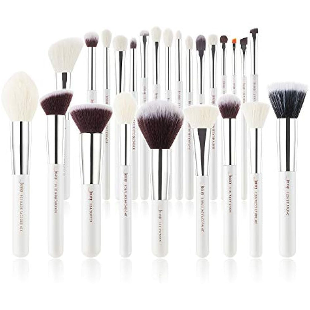 Jessup 25pcs Professional Makeup Brush Set | Natural-Synthetic Hair