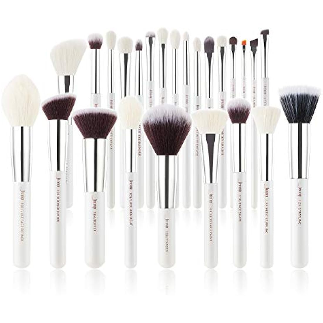 Jessup 25pcs Professional Makeup Brush Set | Natural-Synthetic Hair