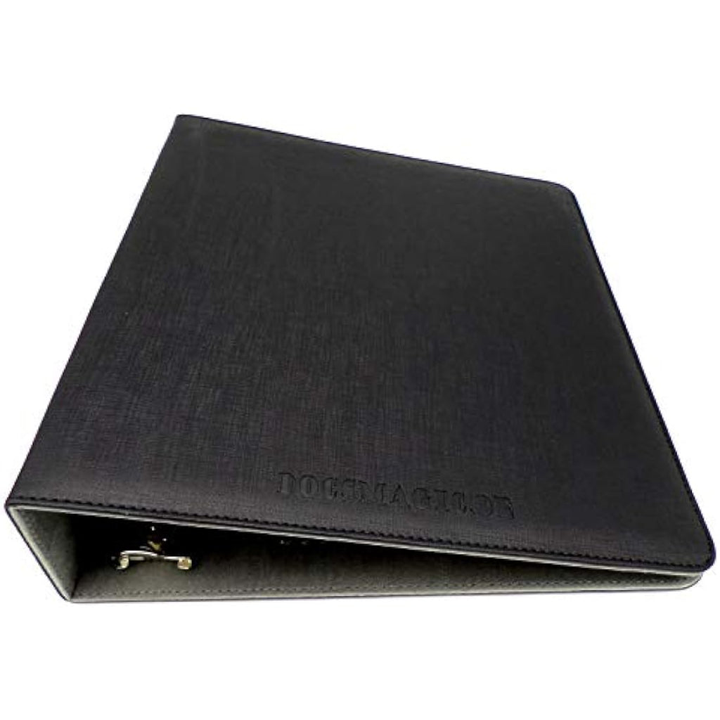 docsmagic.de 3-Ring Premium Album Black with 100 9-Pocket Pages