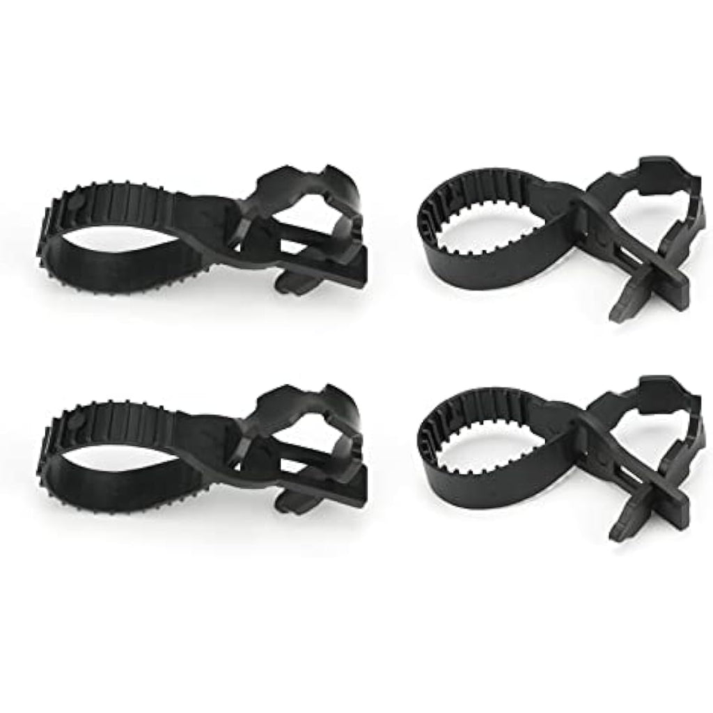 KINGLAKE 4Pcs Black Tree Ties – 40cm Adjustable Heavy Duty Plant Straps