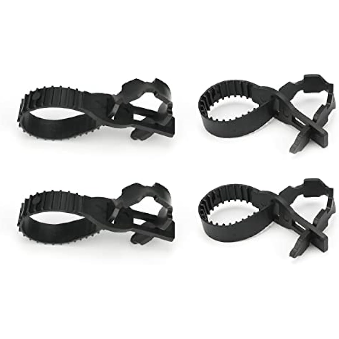 KINGLAKE 4Pcs Black Tree Ties – 40cm Adjustable Heavy Duty Plant Straps