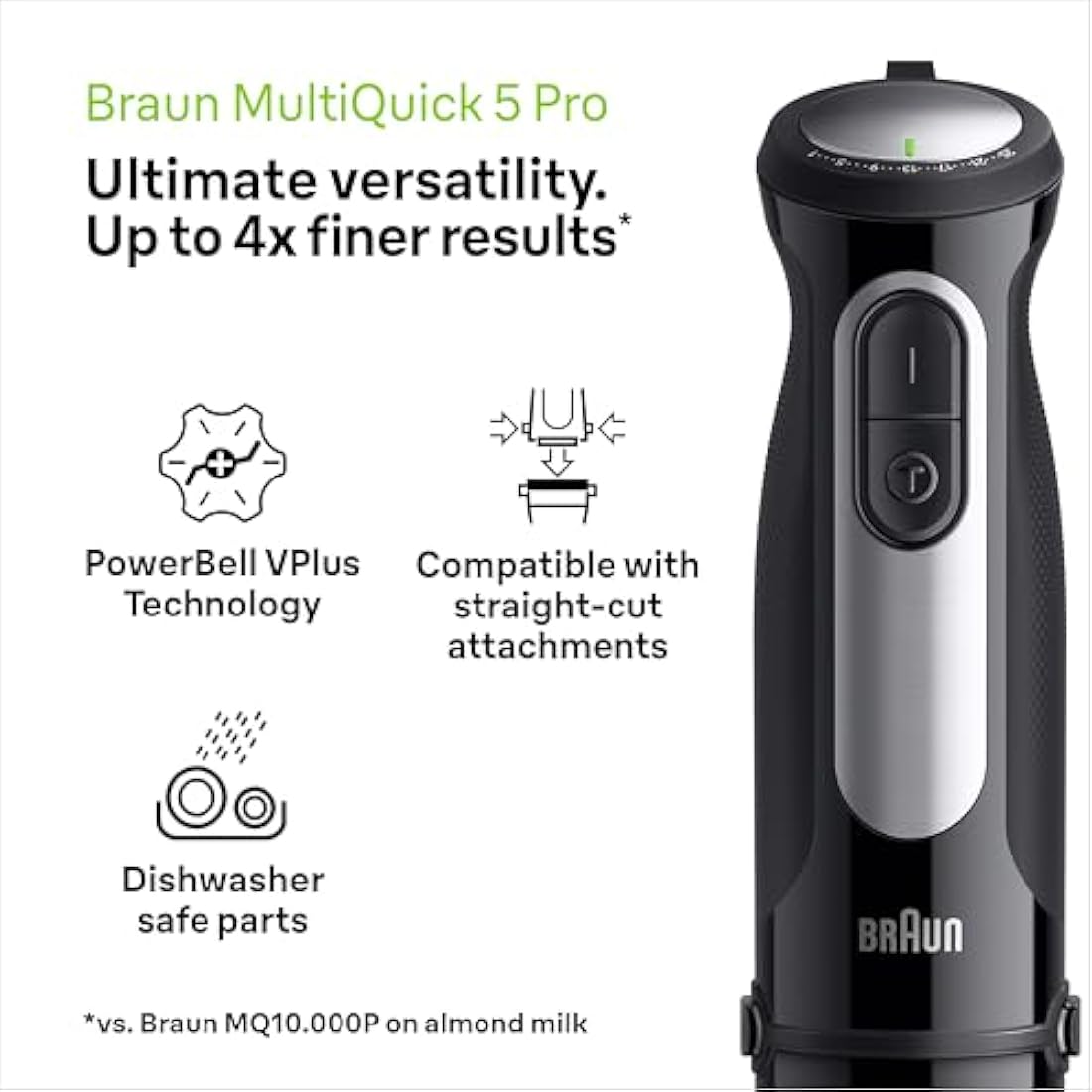 Braun MultiQuick 5 Pro Hand Blender | 1000W Immersion Set – Black
