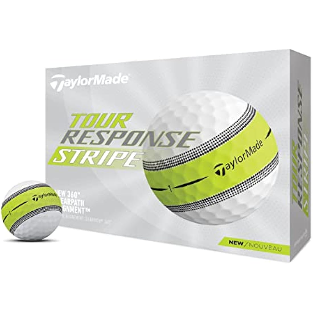 TaylorMade Tour Response Stripe Golf Balls – Soft Urethane Multi-Color