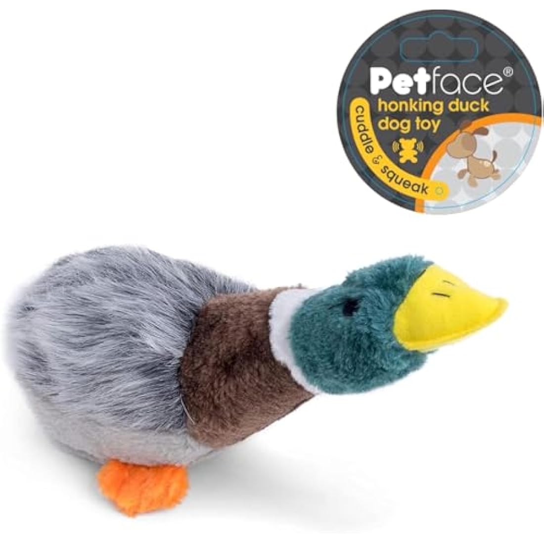 Petface Squeaky Duck Dog Toy – Durable Plush for Interactive Play