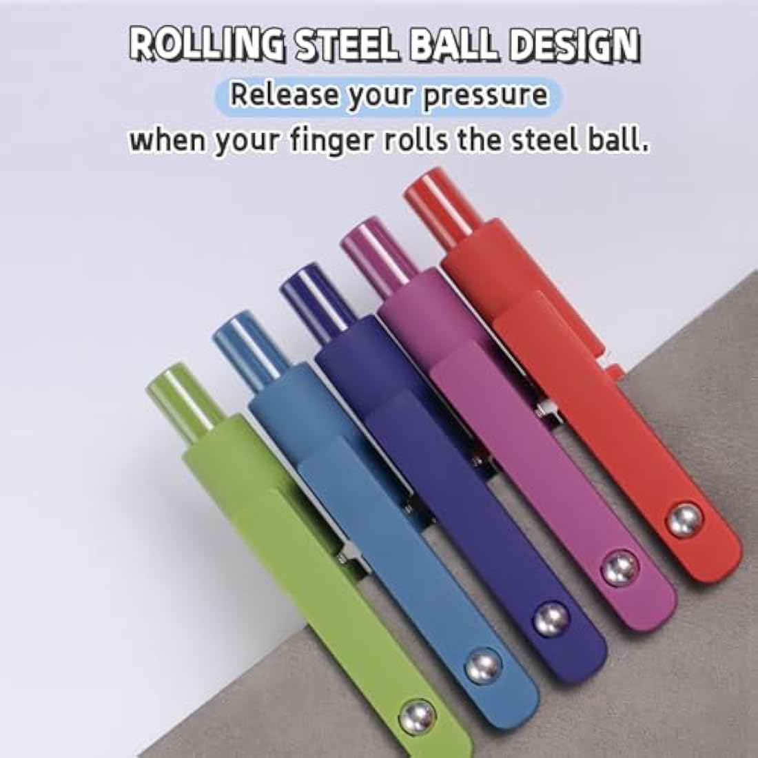 UIXJODO 0.5mm Black Gel Pens – 10 Pcs Retractable Fine Point Pens