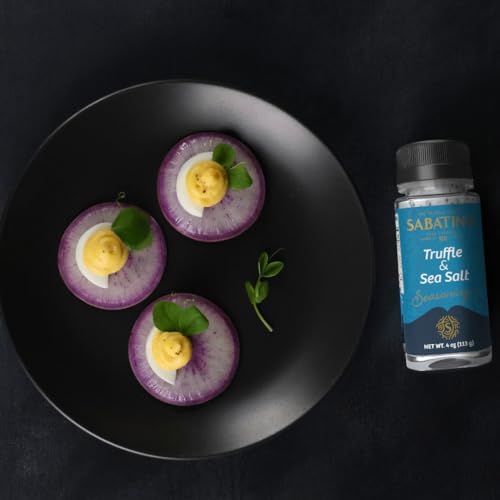 Sabatino Tartufi Black Truffle Salt – Sicilian Sea Salt Shaker, 113g