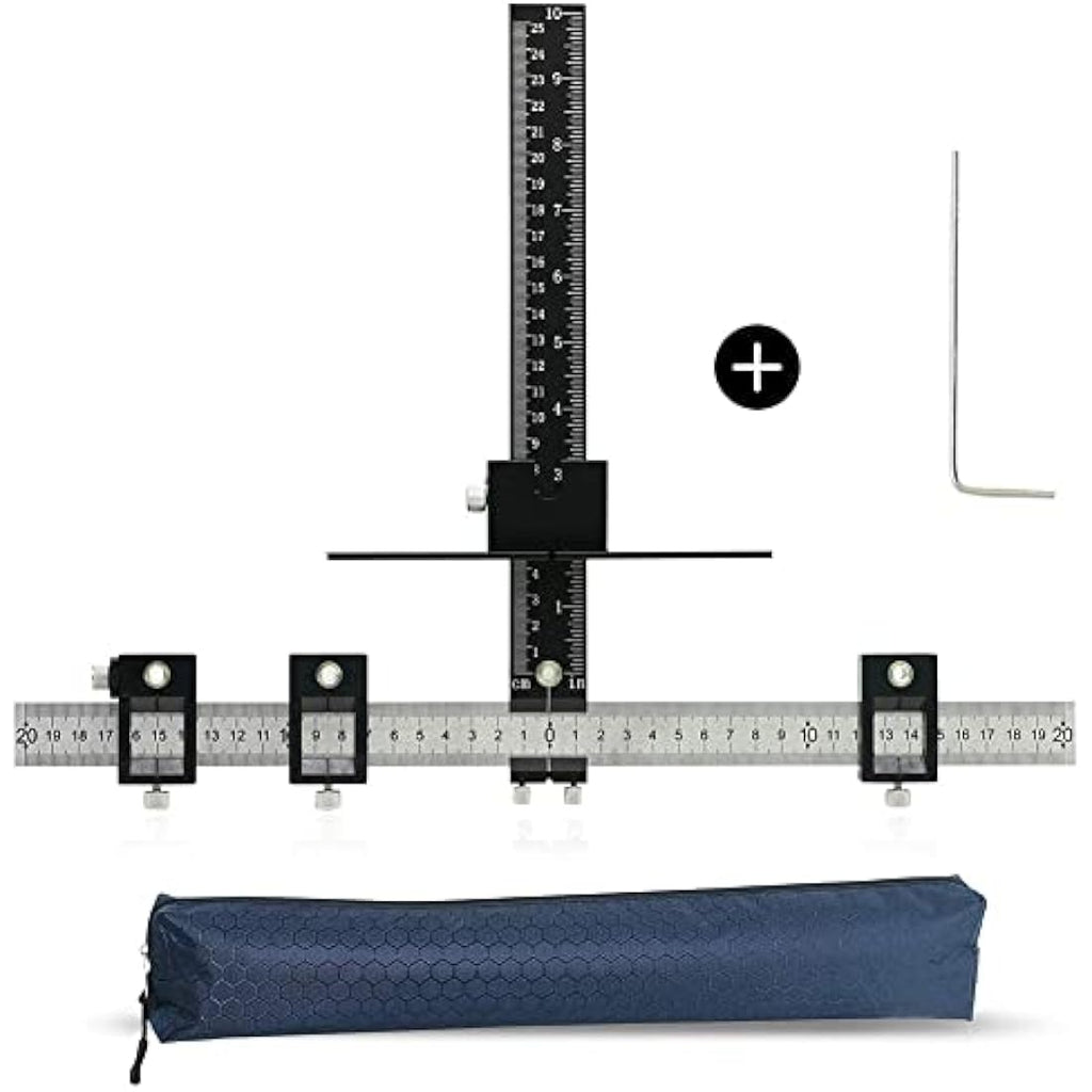 Cabinet Hardware Jig – Aluminum Woodworking Drill Guide Tool
