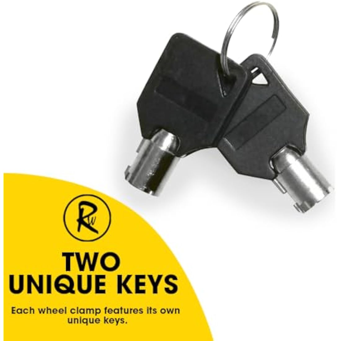 RocwooD Heavy Duty Wheel Clamp Lock – Anti-Theft Trailer Security