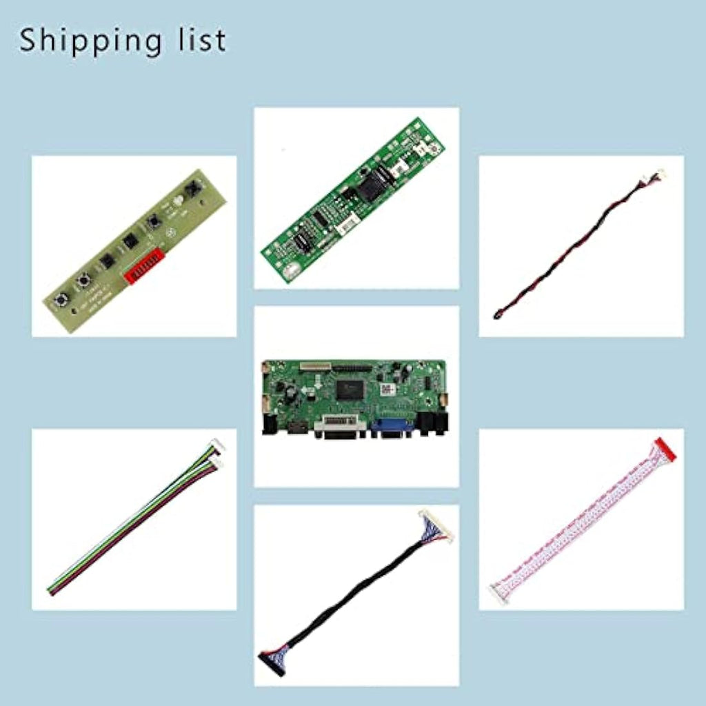 VSDISPLAY DVI VGA Audio LCD Controller Board for 21.5-27" 30-Pin LVDS Screen
