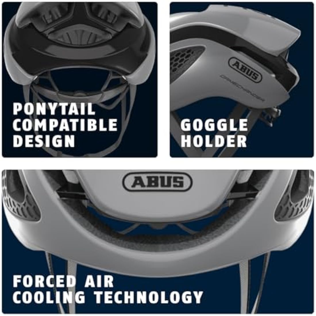 ABUS GameChanger Aerodynamic Racing Bike Helmet – Black, Size S