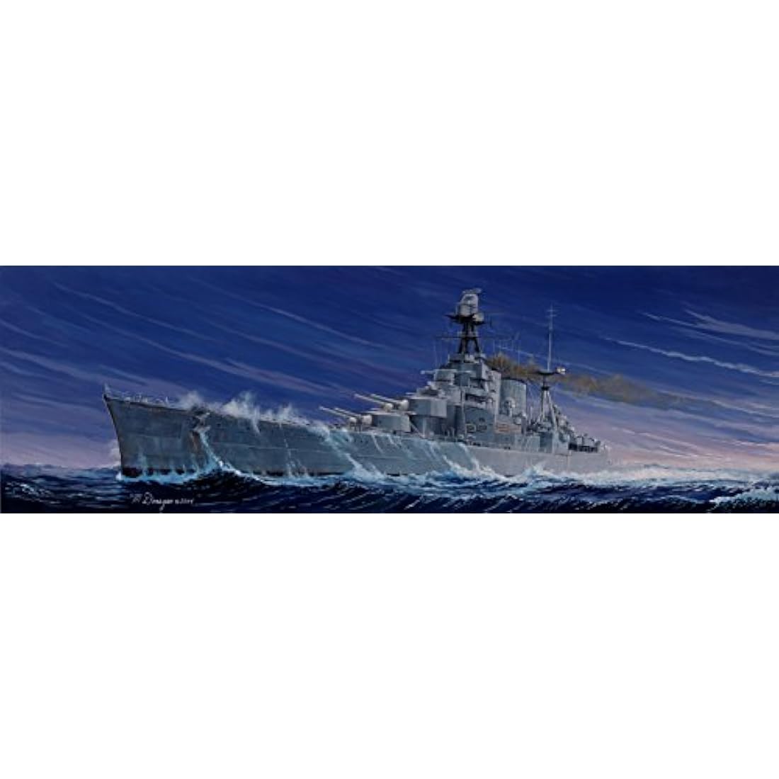 Trumpeter HMS Hood Scale Model Kit - 1:350 Naval Ship Plastic Model
