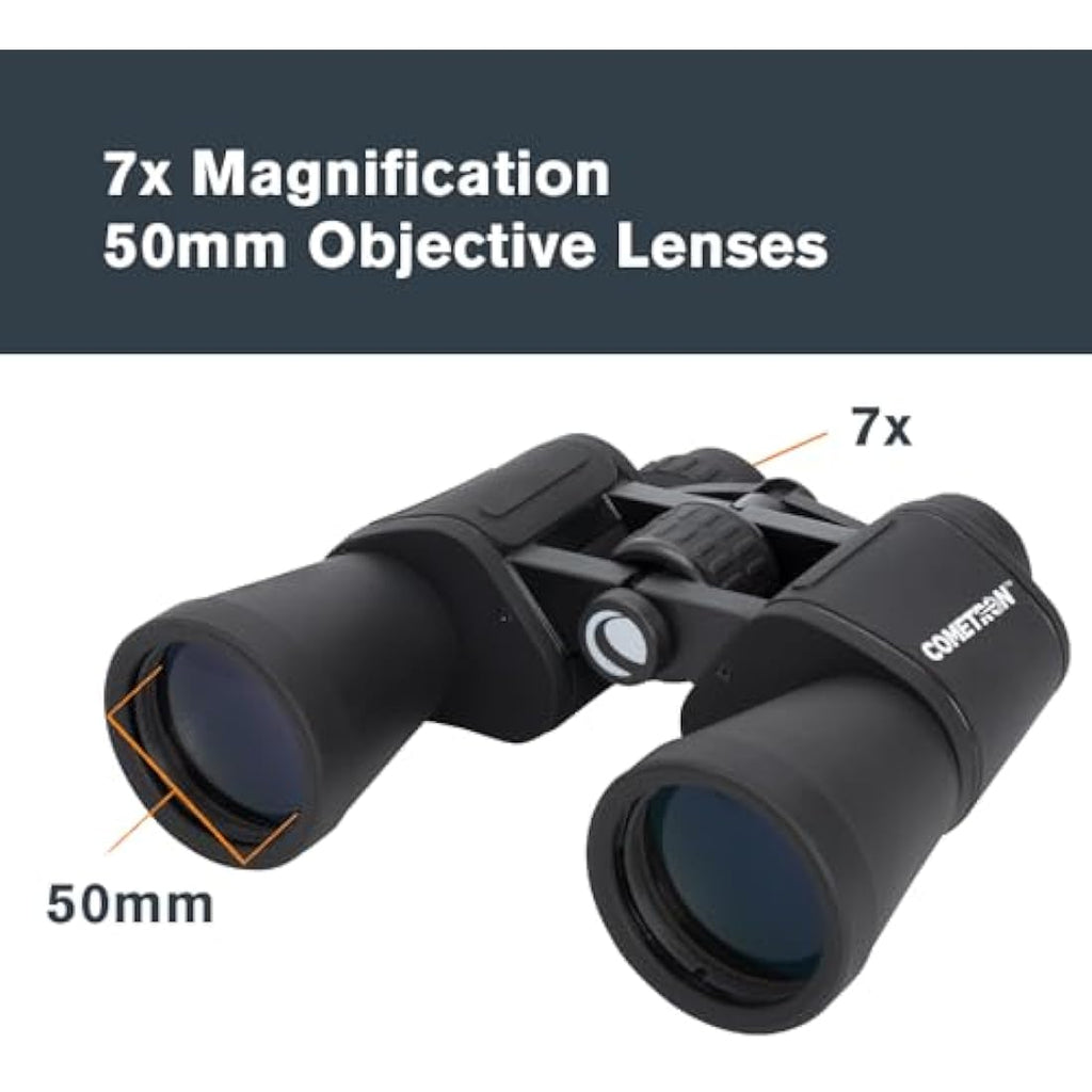 Celestron Cometron 7x50 Binoculars – Porro Prism Astronomy Optics