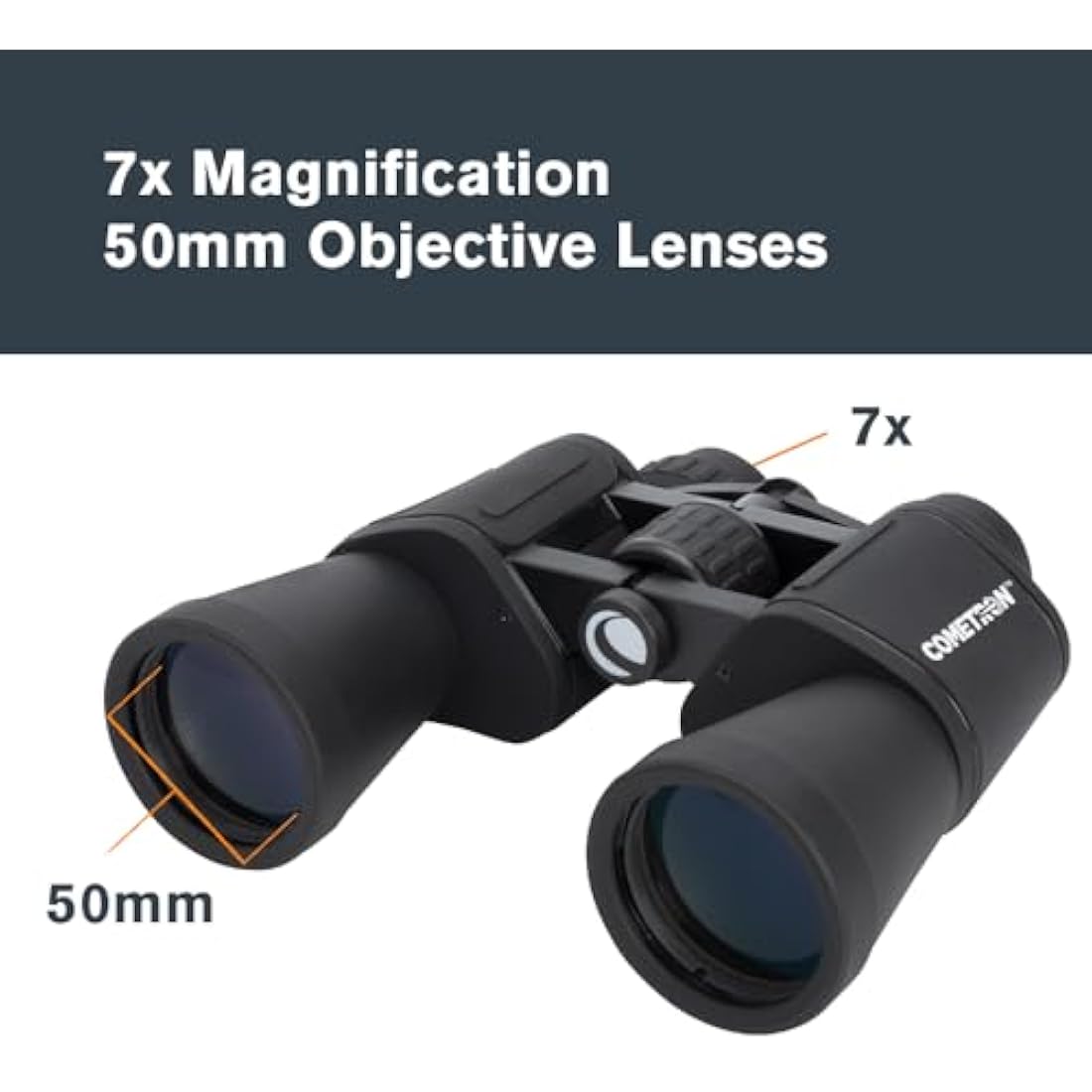 Celestron Cometron 7x50 Binoculars – Porro Prism Astronomy Optics