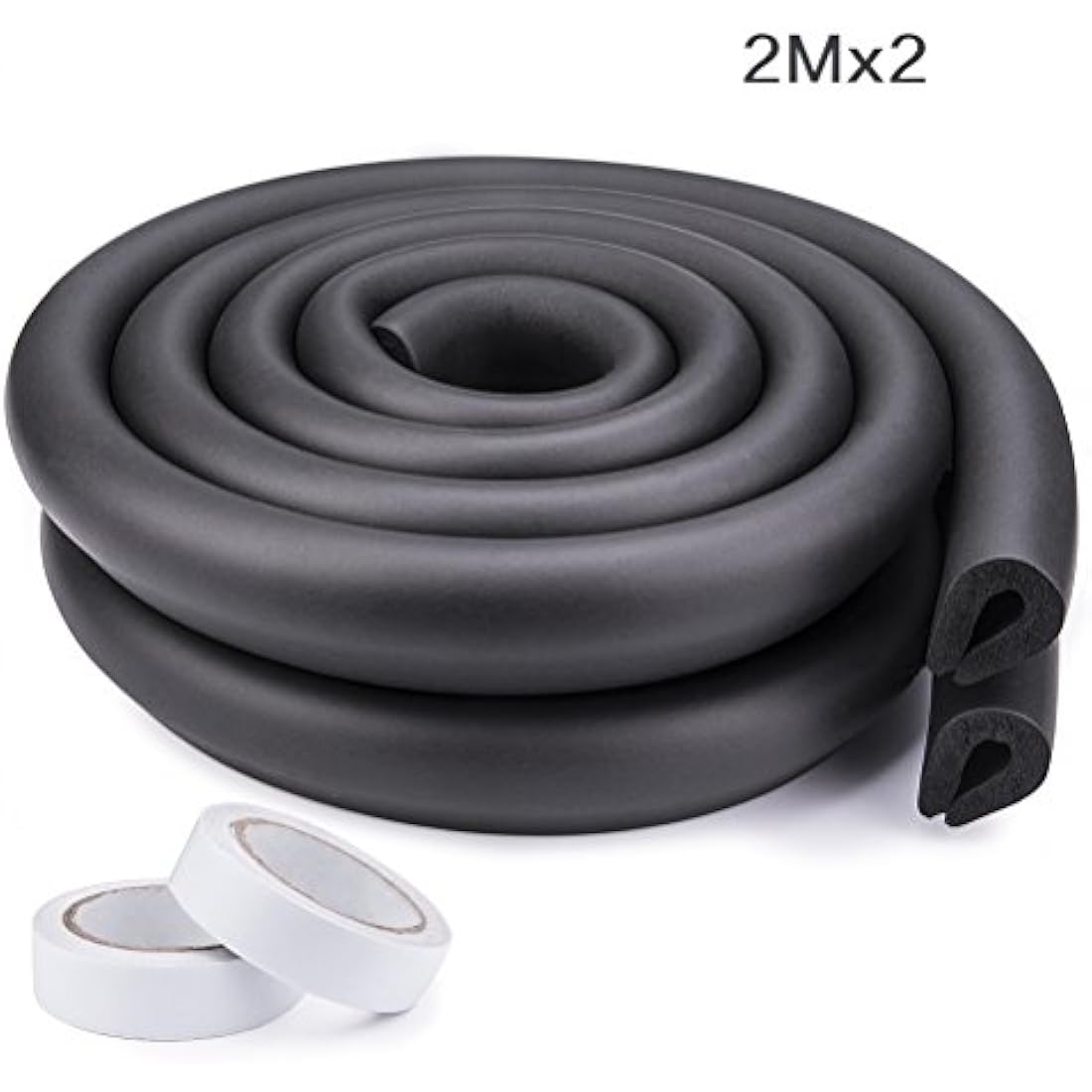 Vicloon Baby Edge Protectors – 4M Soft Foam Safety Strip, Black