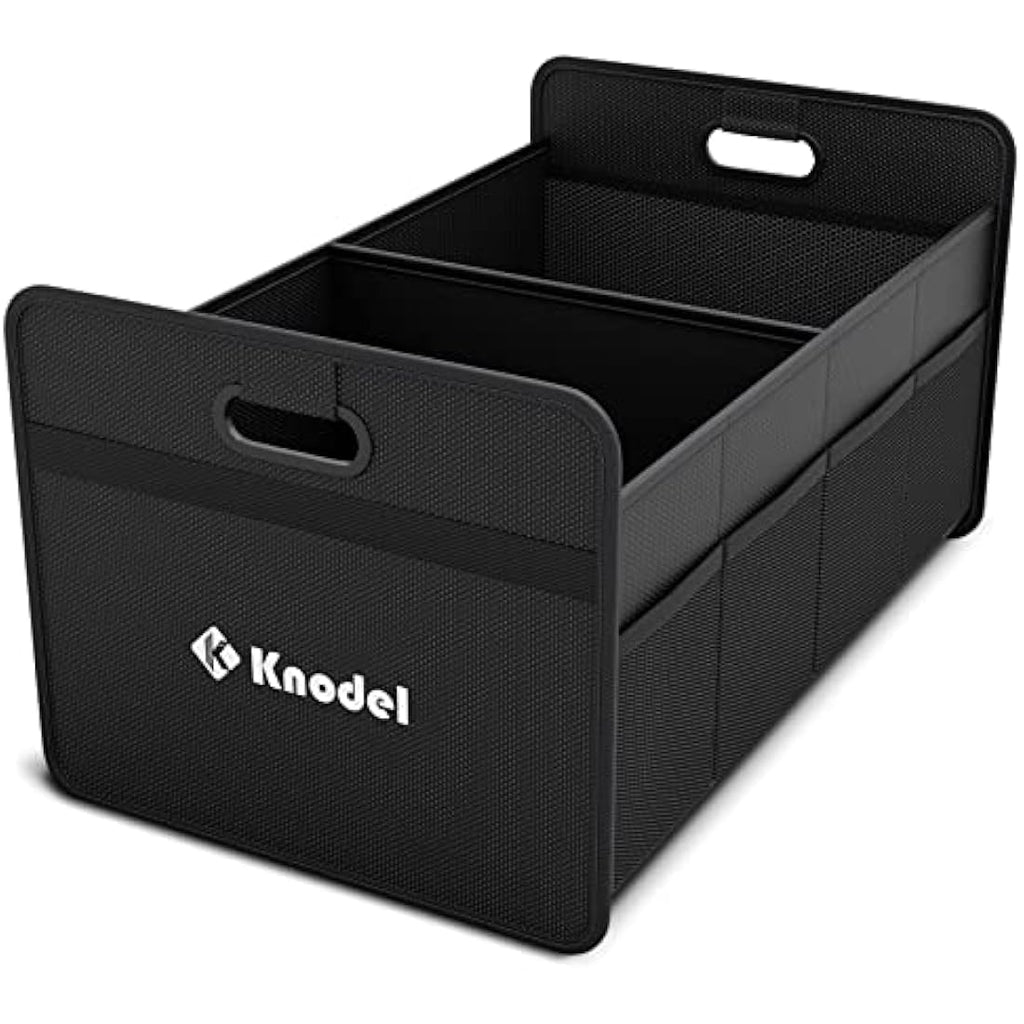 K KNODEL Car Boot Organiser | Foldable 600D Oxford Storage - Black