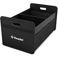 K KNODEL Car Boot Organiser | Foldable 600D Oxford Storage - Black