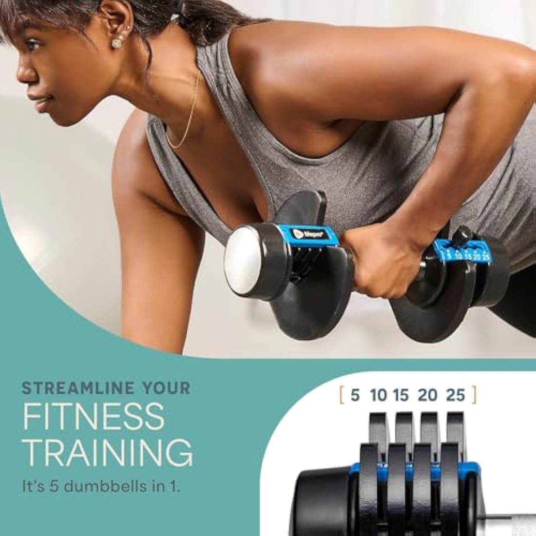 Adjustable Dumbbells Pair – 11.25kg Alloy Steel Weights