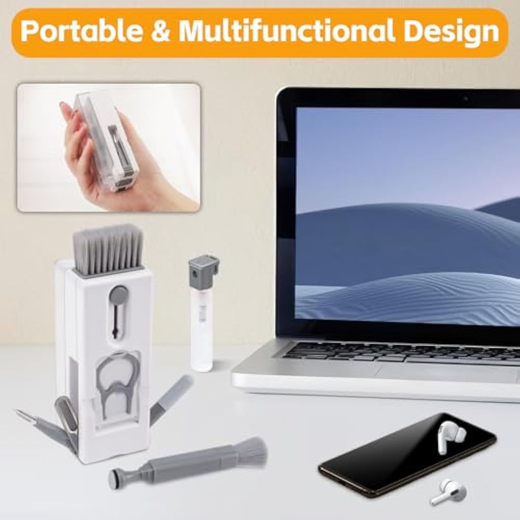 Alyvisun 11-in-1 Keyboard Cleaning Kit | Laptop & Phone Cleaner, Grey
