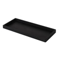 Silicone Bathroom Vanity Tray – Black Countertop Organizer