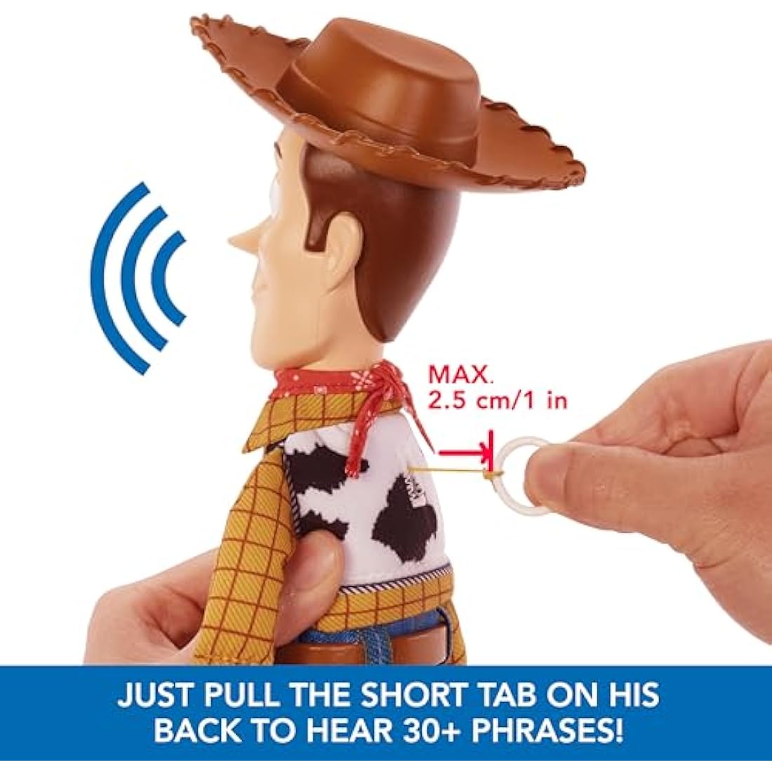 Mattel Disney Toy Story Woody Talking Action Figure – 12-Inch Plush Doll
