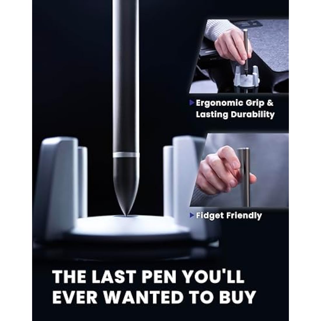 Novium Hoverpen – Luxury Magnetic Executive Ballpoint Pen for Desk