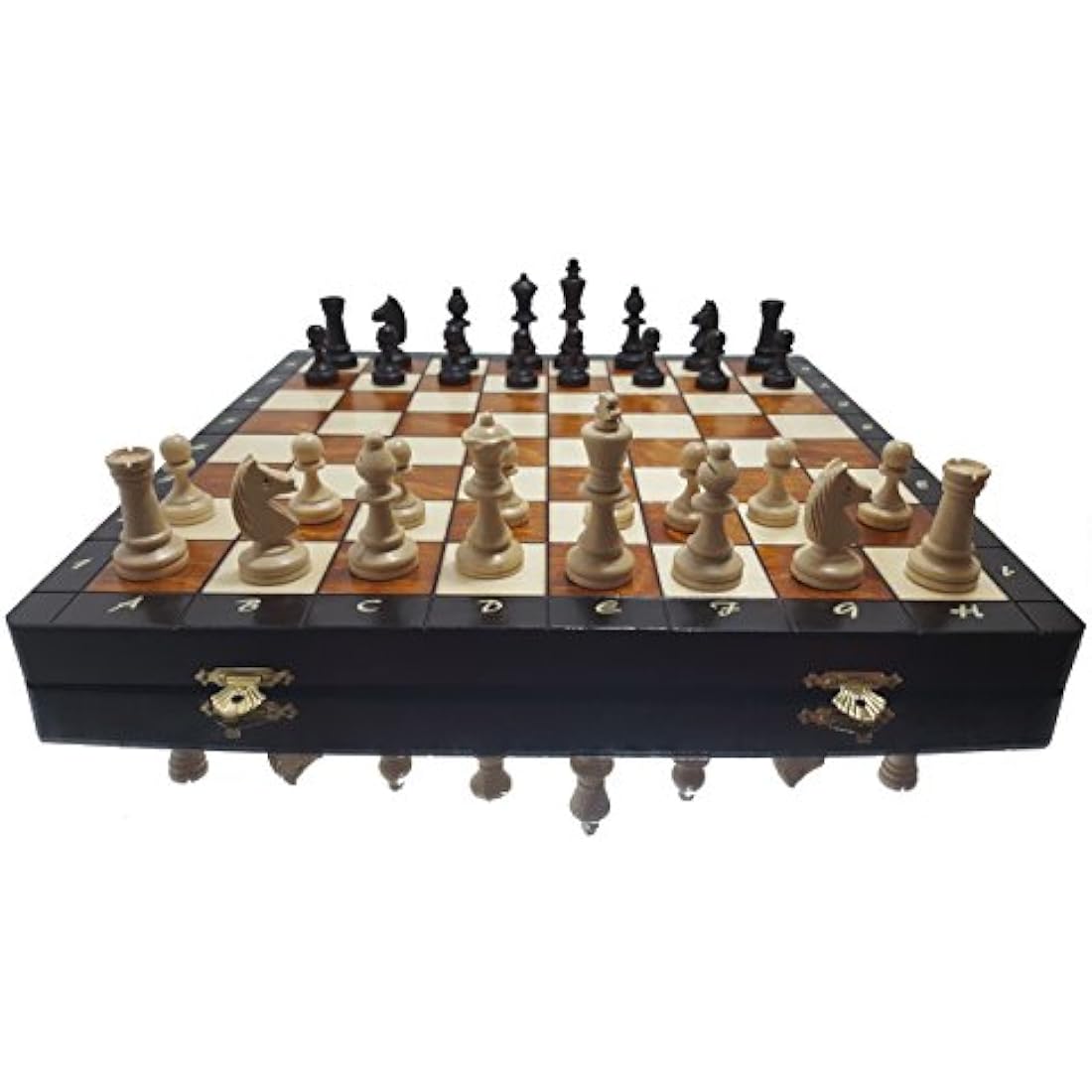 Magnetic Wooden Chess Set – 14 Inch Handcrafted Travel Board