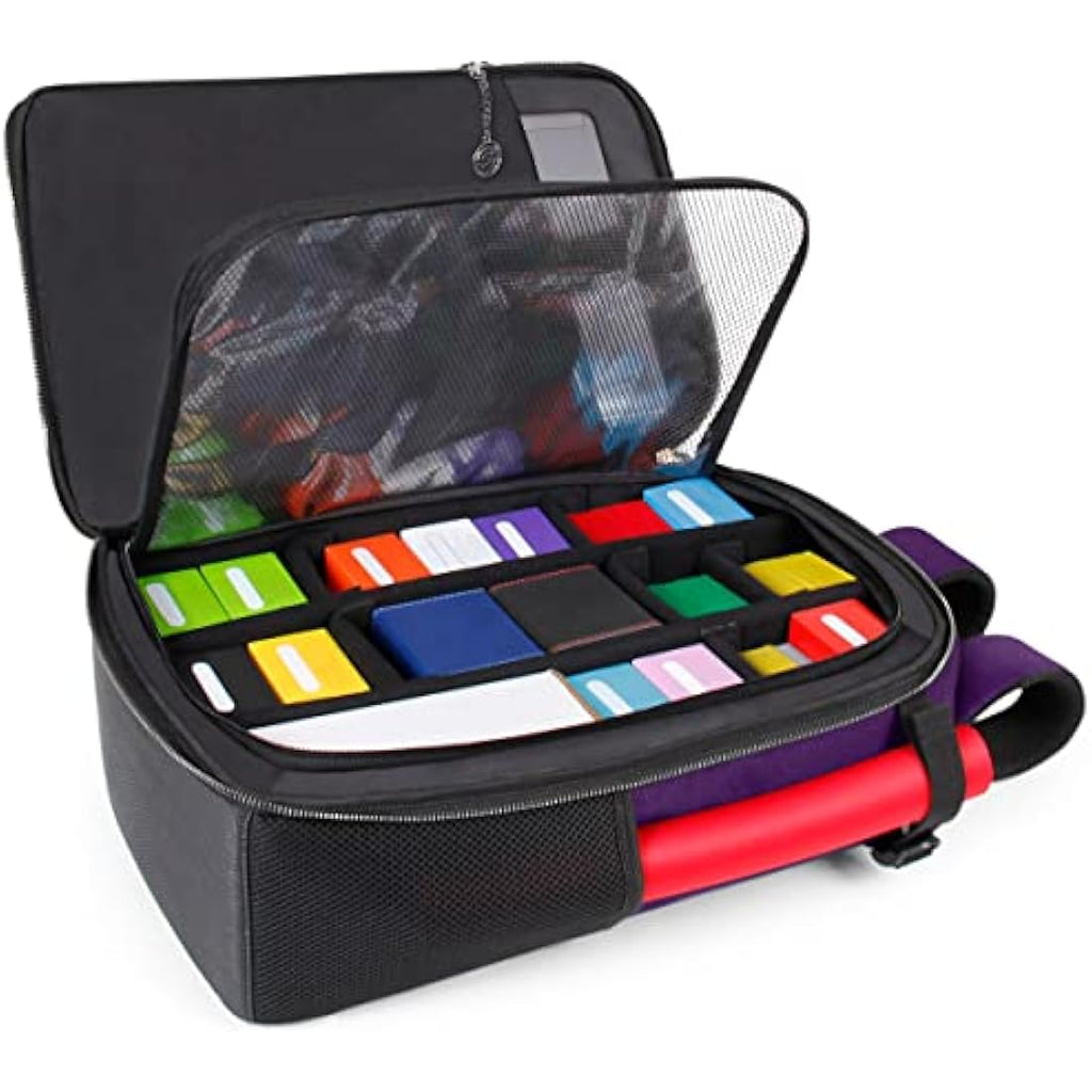 MTG Backpack – TCG Card Storage & Deck Box Bag (Dragon Purple)