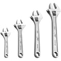 Jetech 4-Piece Adjustable Wrench Set | 6-12in Carbon Steel Spanners