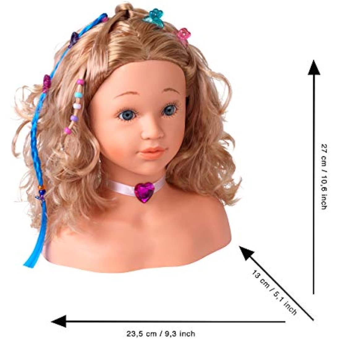 Theo Klein Princess Coralie Sophia Styling Head - Kids Makeup & Hair Toy